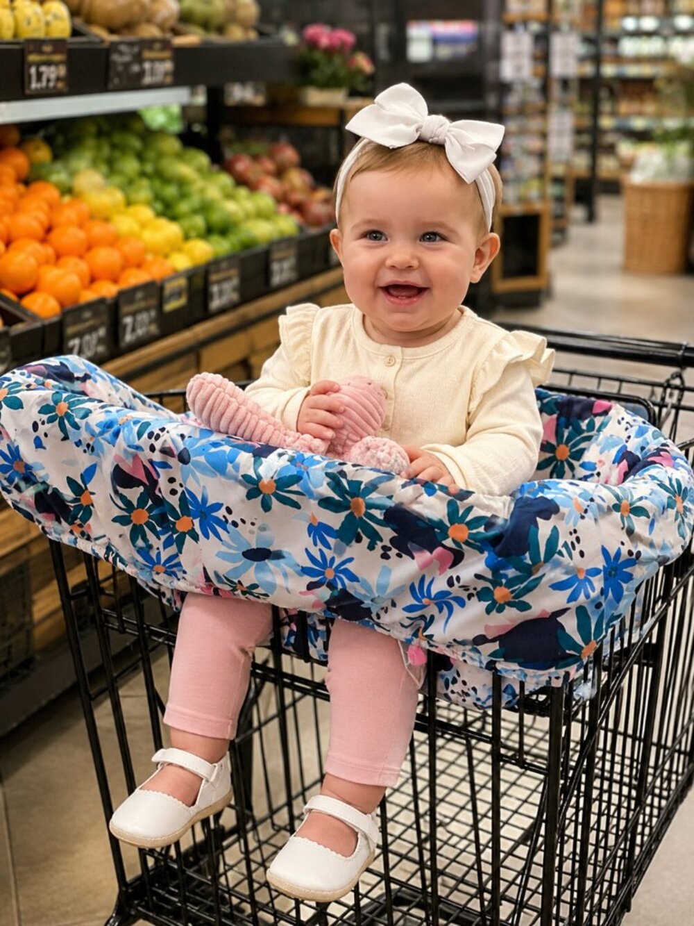 Disney Baby Minnie Mouse Shopping Cart and High Chair Cover by JL Childress